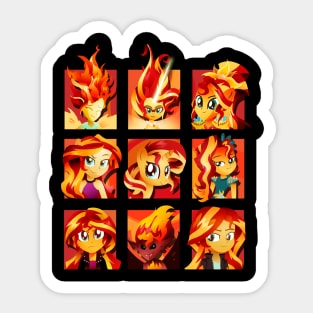 Forms of Sunset Shimmer Sticker